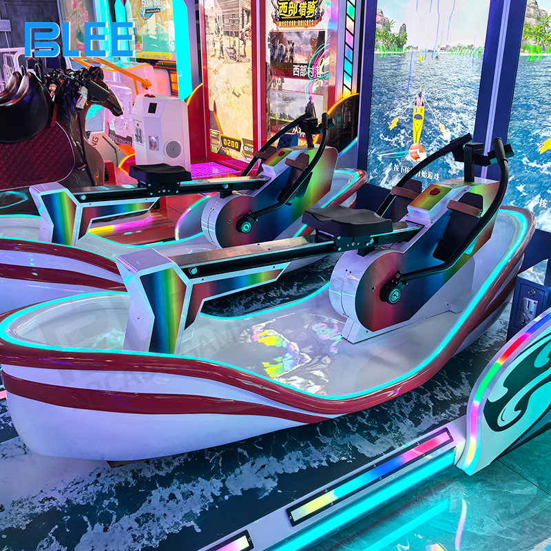 Color-changing illuminated cabinet creating dynamic visual appeal in entertainment venues