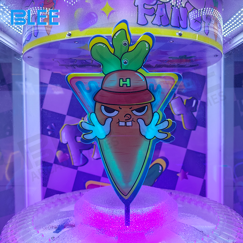 Player operating the joystick controls during gameplay